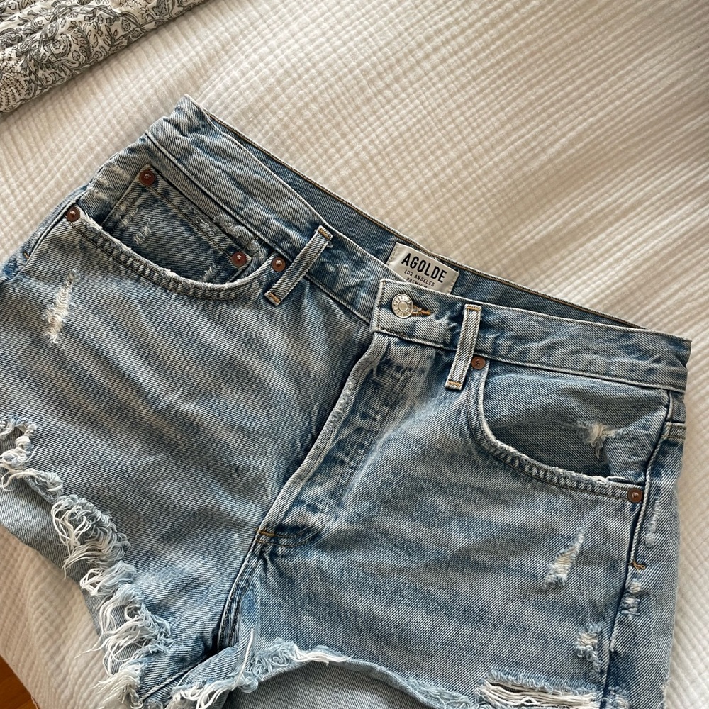 Agolde Parker Vintage Cutoff Shorts - Picture 3 of 5